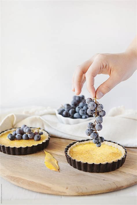 "Homemade Nutmeg Custard Tart" by Stocksy Contributor "Ellie Baygulov" - Stocksy