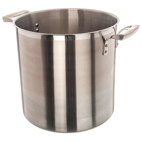 Polished Stainless Steel Stock Pots, For Hotel/Restaurant, Capacity: 20 ...