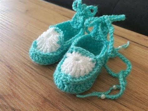 👠 Buciki na szydełku dla niemowlaka 0-3 miesięcy 10k- crochet boots for ...