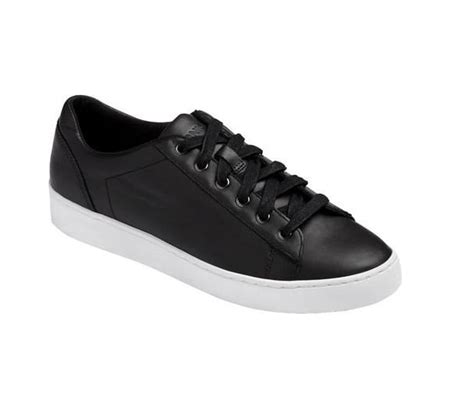 Vionic - Vionic Women's Splendid Syra Lace-Up Leather Sneakers Black ...