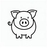 Very Simple Pig coloring Page  Download Print Or Color Online For Free sketch template