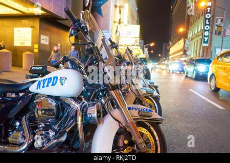 NYPD motorcycles in NYC Stock Photo - Alamy