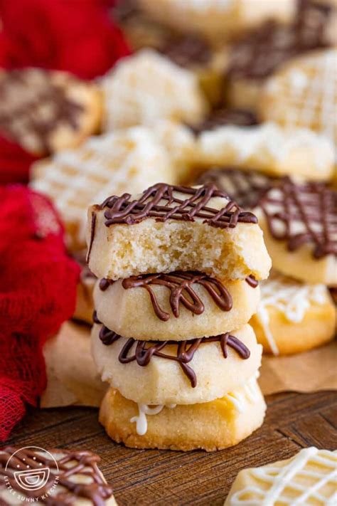 Chocolate Shortbread Bites - Little Sunny Kitchen