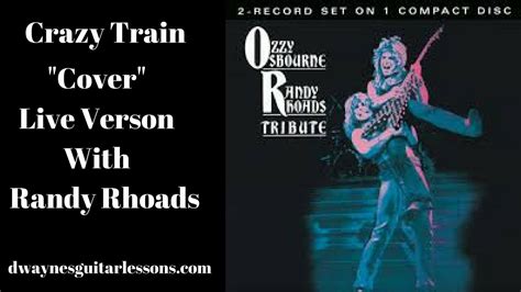 Ozzy Osbourne Crazy Train live version With Randy Rhoads - YouTube