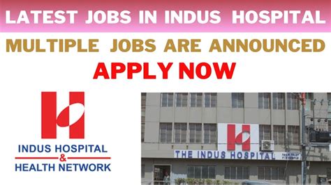 INDUS Hospital Jobs 2024 - Lahore AD | Apply Now