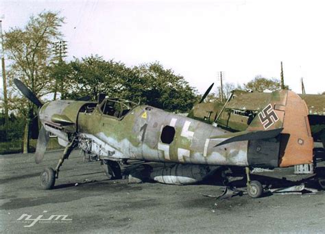 Bf.109K-4 from 10./JG51 that landed on Borholm Island, Denmark, in early May 1945. After ...