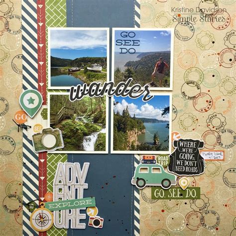 Go See Do * Simple Stories - Scrapbook.com #scrapbooklayouts ...