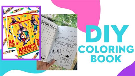 How To Make A Coloring Book At Home - YouTube