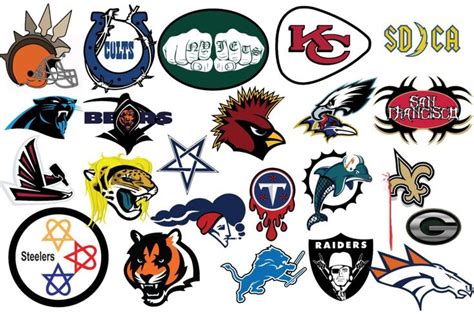 NFL Logos Redesigned In A ‘Metal’ Style dailysnark.com | Nfl logo, Logo ...