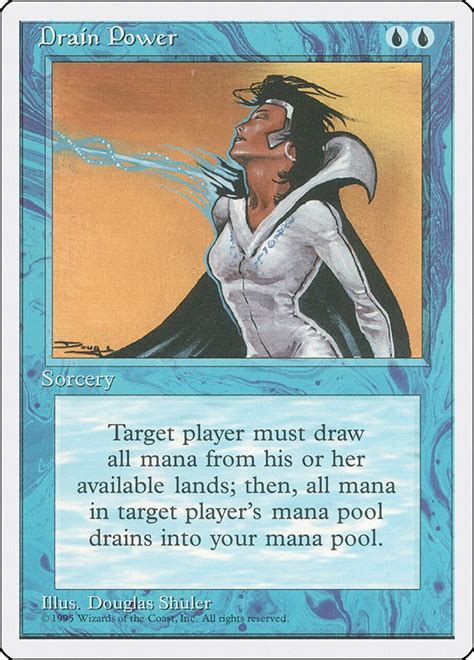 Drain Power - Fourth Edition - Magic: The Gathering