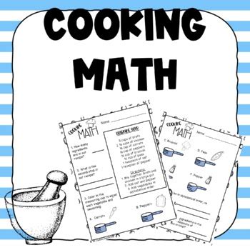 Cooking Math by Lindsey Surviving | TPT