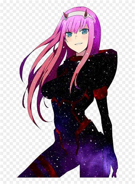 Zero Two Png - Anime Pink Hair Demon, Transparent Png - 631x1059 ...