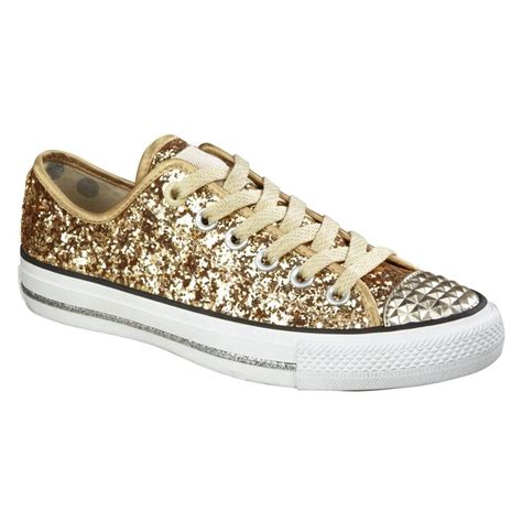 Daddy’s Money- -Women's Casual Sneaker Glitter Explosion - Gold-Shoes-Womens Shoes-Womens Flats ...