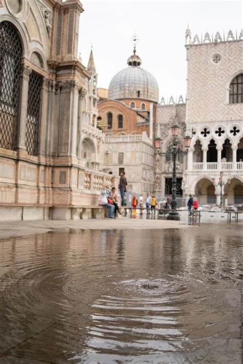 Palazzo San Marco, Venice, ITALY - October 08, 2021: Flood in Venice ...