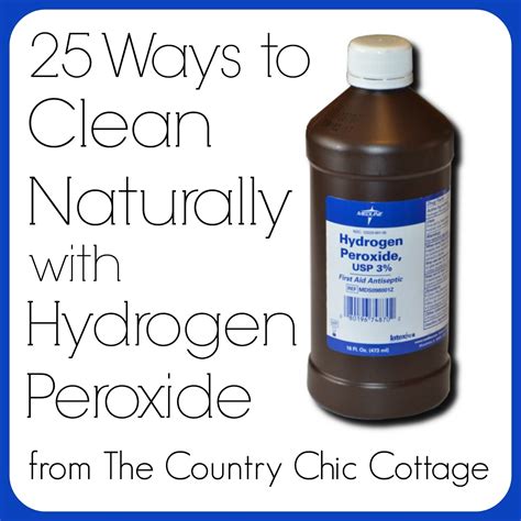 Hydrogen: Vinegar Hydrogen Peroxide Cleaner