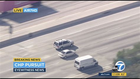 Police chases SUV driver in high-speed pursuit through Los Angeles area ...