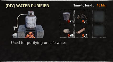 (DIY) water purifier - Official Mist Survival Wiki