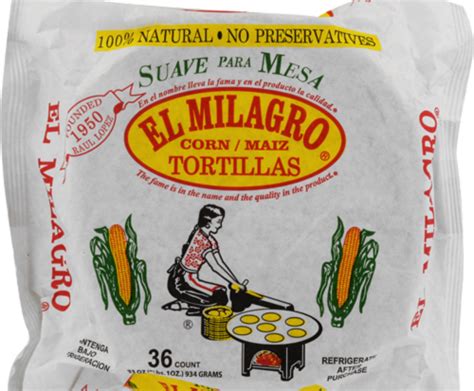 El Milagro Corn Tortillas, 36 ct / 33 oz - Fry’s Food Stores