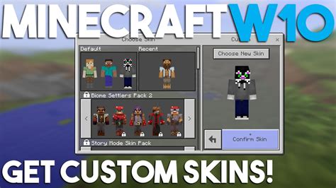 How to get Custom Skins in Minecraft Windows 10 Edition! - YouTube