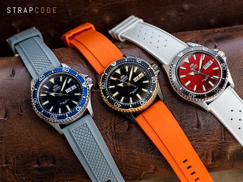 ORIENT Kamasu Rubber Watch Straps - Strapcode