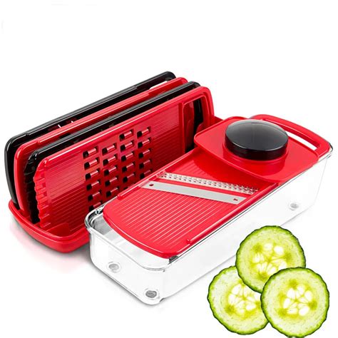 Slicer Vegetable Grater Fruit Peeler Cutter Shredder Chopper With Guard Multifunctional Manual ...