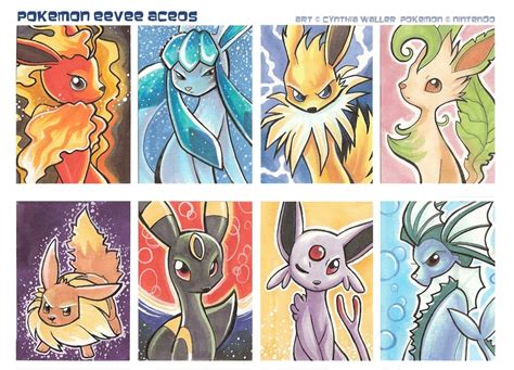 Eevee Evolutions - Eevee Fan Art (3141836) - Fanpop