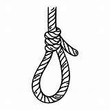 Drawn Rope Noose Pencil And In Color Sketch Coloring Page sketch template