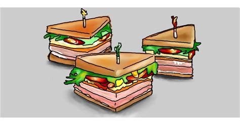 Drawing of Sandwich by Ani - Drawize Gallery!