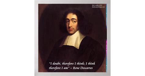 Descartes "I think therefore I am" Quote Poster | Zazzle