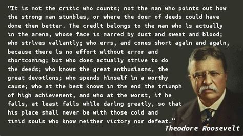 Theodore Roosevelt – Teddy Roosevelt Quotes and Images on Patriotism, Criticism, Success, The ...