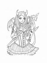 Demonic Coloring Pages Devils Satanic  AusmalbilderFurKinderde sketch template