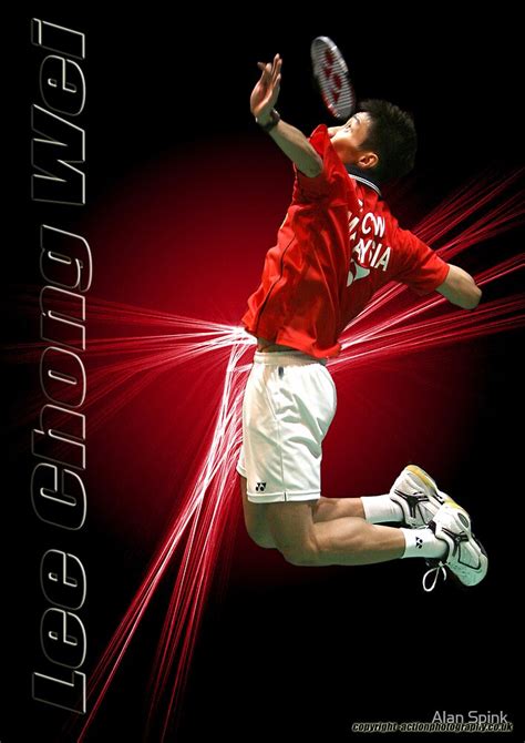 "lee Chong Wei - Badminton" by Alan Spink | Redbubble