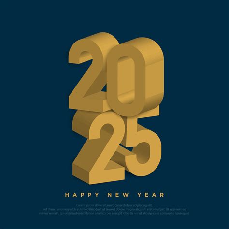 2025 new year with golden number. 31744767 Vector Art at Vecteezy