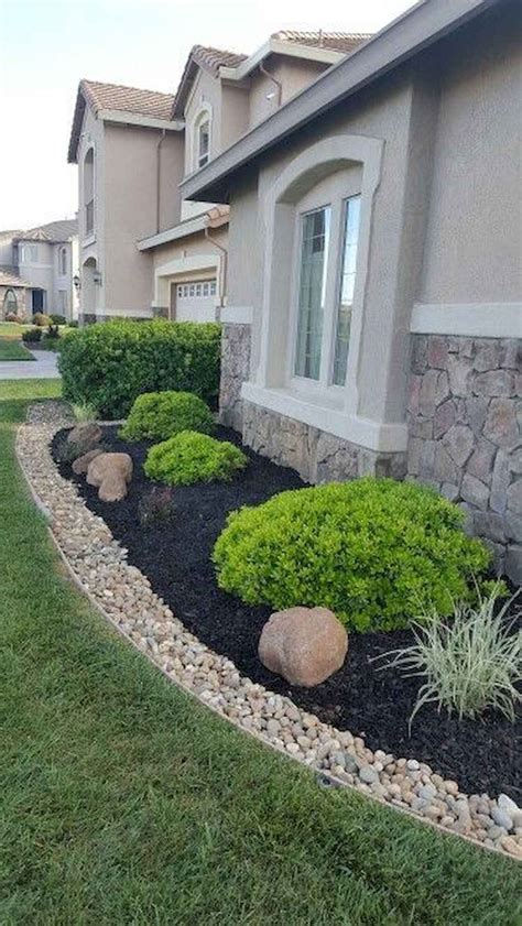 55 Fresh and Beautiful Front Yard Landscaping Ideas Low Maintenance ...