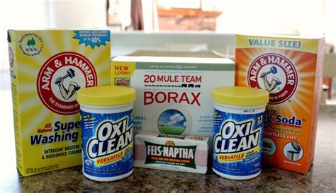 Ingredients 1 box of Borax 1 box of Arm & Hammer Washing Soda 1 large ...