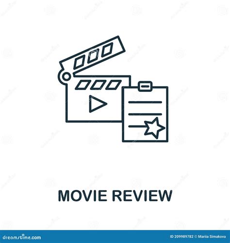 Movie Review Icon. Simple Element From Cinema Collection. Creative Movie Review Icon For Web ...