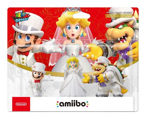 Amiibo Mario Odyssey Peach Bowser Wedding Amiibos Switch 3ds - R$ 448,99 em Mercado Livre