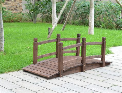 NEW 5 FT WOODEN GARDEN POND BRIDGE WBR110 – Uncle Wiener's Wholesale