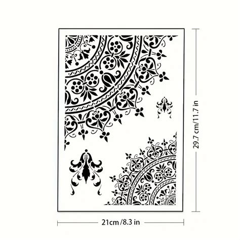 1 X A4 Size Decorative Reusable Stencil Airbrush Painting - Temu ...