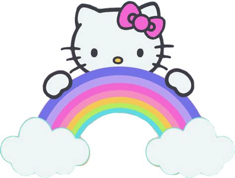 Download #hellokitty #sanrio #hellokittyunicorn #rainbow #kitty - Hello ...