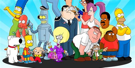 Futurama, The Simpsons, 4K, Family Guy, cartoon, The Cleveland Show ...