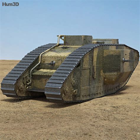 Mark V Tank 3D model - Military on Hum3D