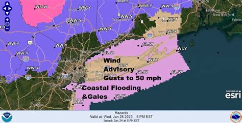 Wind Advisory Coastal Flood Advisory Long Island Brief Snowflakes to ...