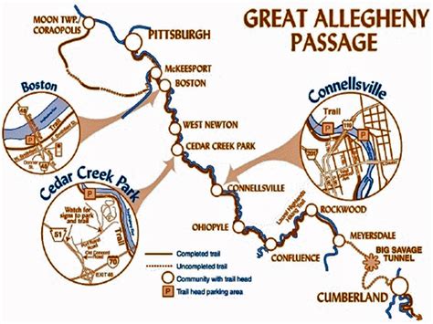 Great Allegheny Passage - Smithton, PA to Dawson, PA or Connesllville, PA