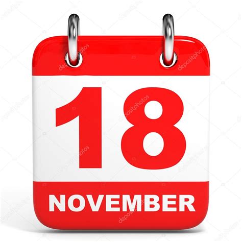 Calendar. 18 November. — Stock Photo © iCreative3D #60212401