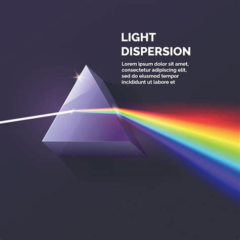 Premium Vector | Light dispersion illustration of how to get a rainbow vector illustration