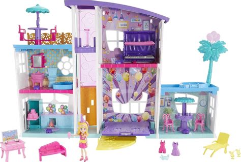 Buy Polly Pocket Poppin' Party Pad is a Transforming Playhouse ...