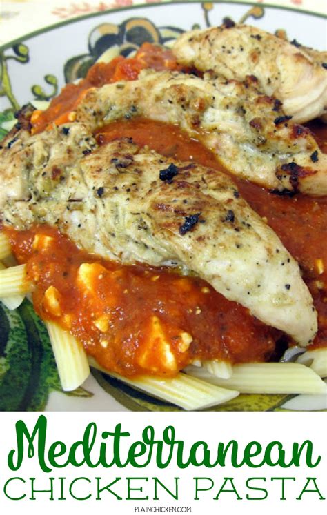 Mediterranean Chicken Pasta | Plain Chicken®