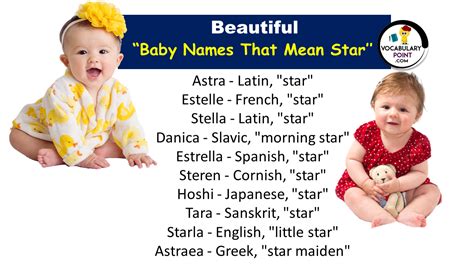 120 Baby Names That Mean Star (Celestial and Sweet) - Vocabulary Point