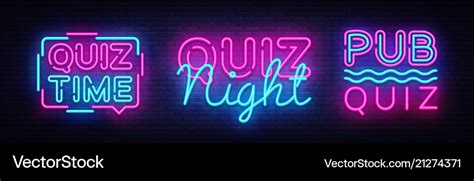 Quiz night collection announcement poster Vector Image